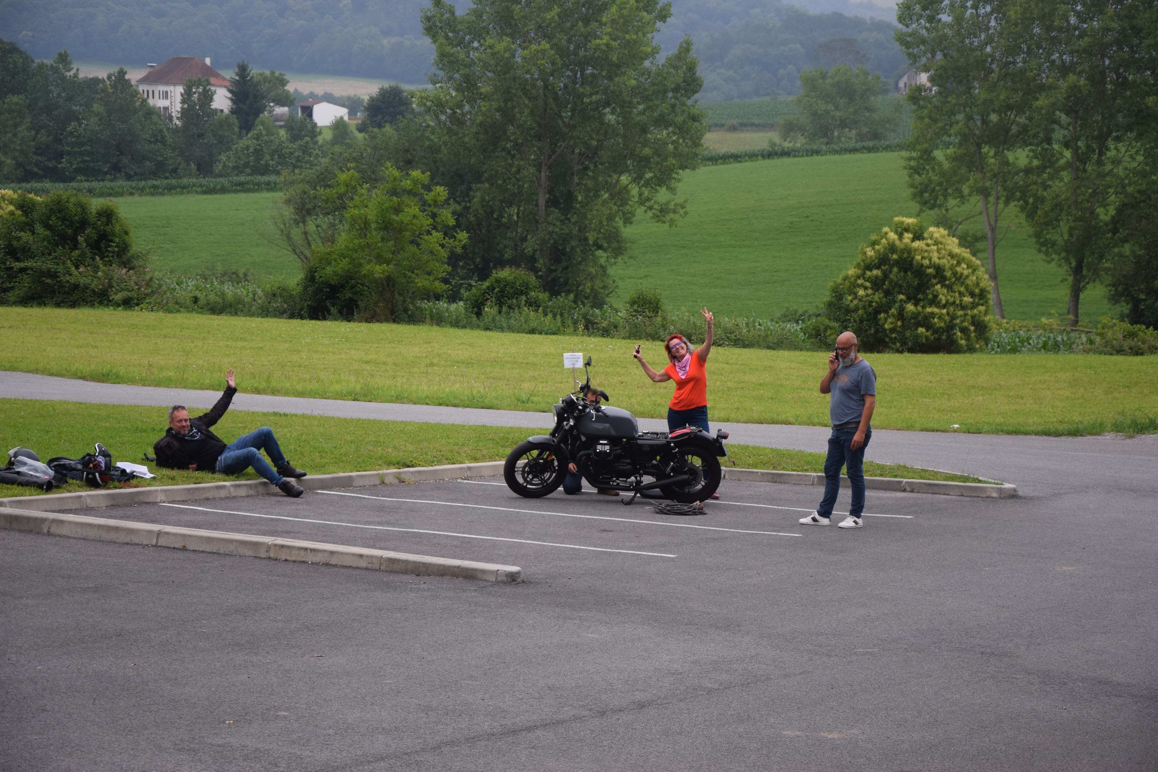 Et c est vraiment la panne sur la Guzzi