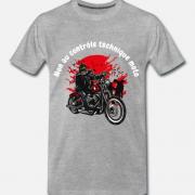 Non au contrôle T-SHIRT premium homme gris chine