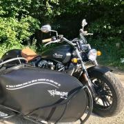 Indian motorcycle avec side car